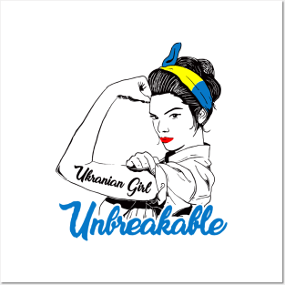 Women Ukrainian - Ukraine Girl Unbreakable - Ukraine Flag Posters and Art